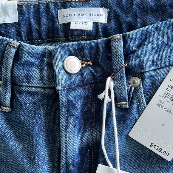 NWT-Good American “Good Boy” jeans, size 0/25 - Picture 2 of 5